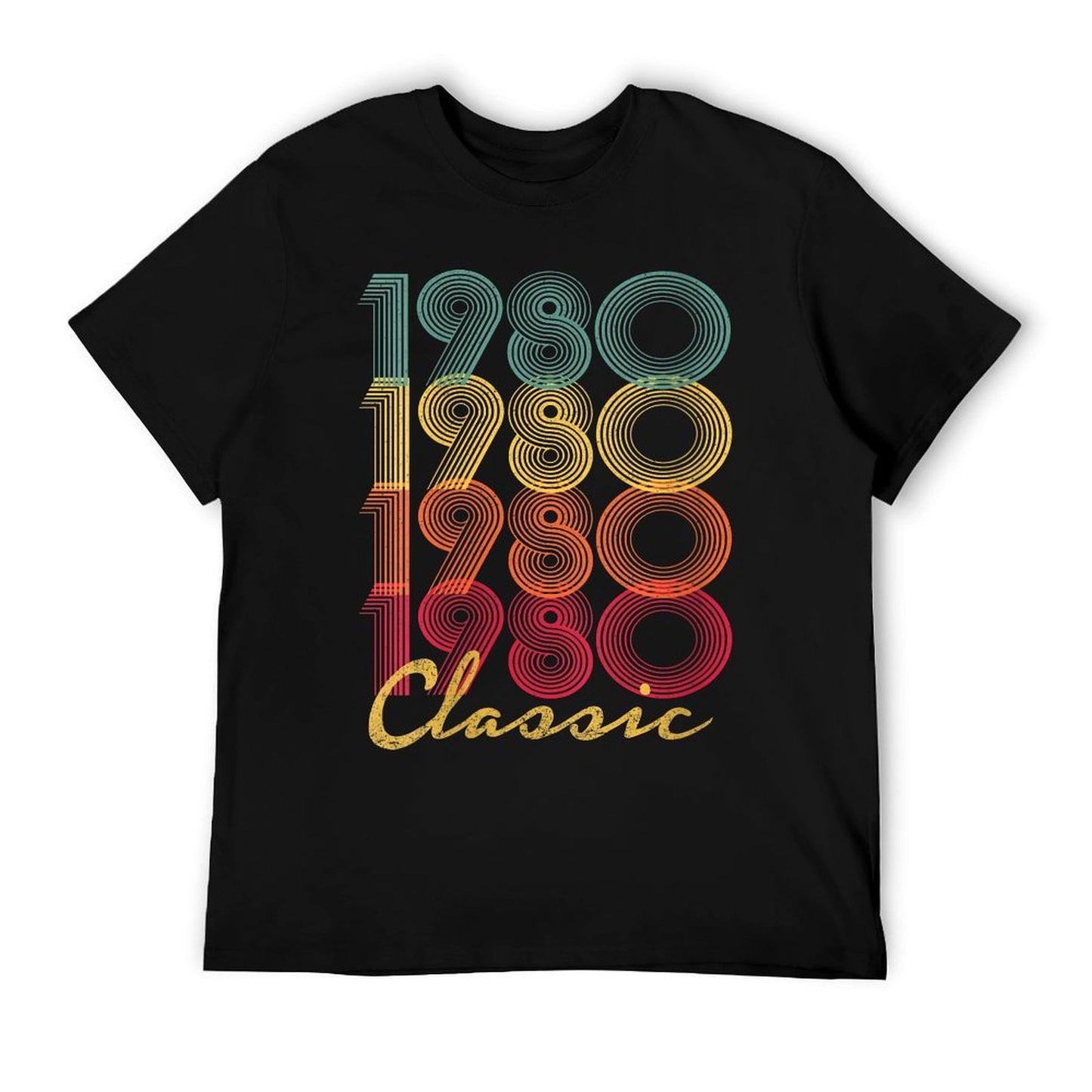 Womens 1980 40th Birthday Gift Vintage Retro Men Women 40 Years Old  Soft T-Shirt