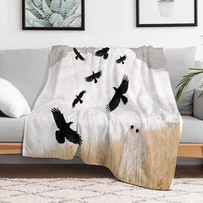 Walter And The Crows Throw Blanket