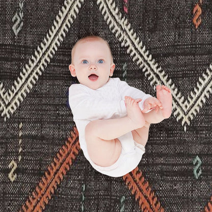 Old Kilim Fragment Throw Blanket