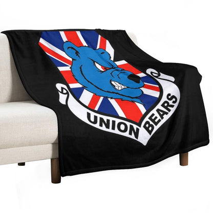 Union Bears Throw Blanket