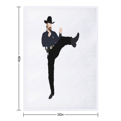 Walker Texas Ranger Throw Blanket