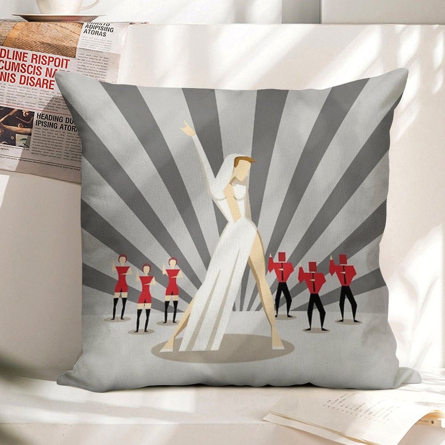 Kylie - Can't Get You Out Of My Head Linen Throw Pillow Cover