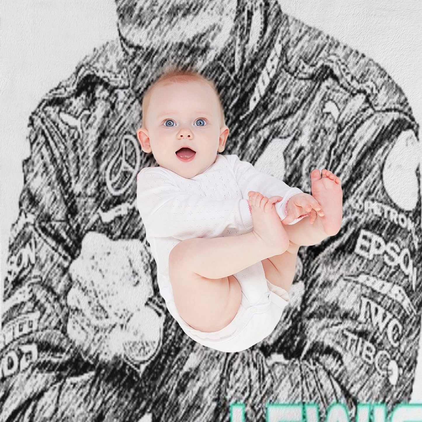 Lewis Hamilton - Sketch Poster Throw Blanket