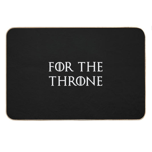For The Throne White Bath Mat