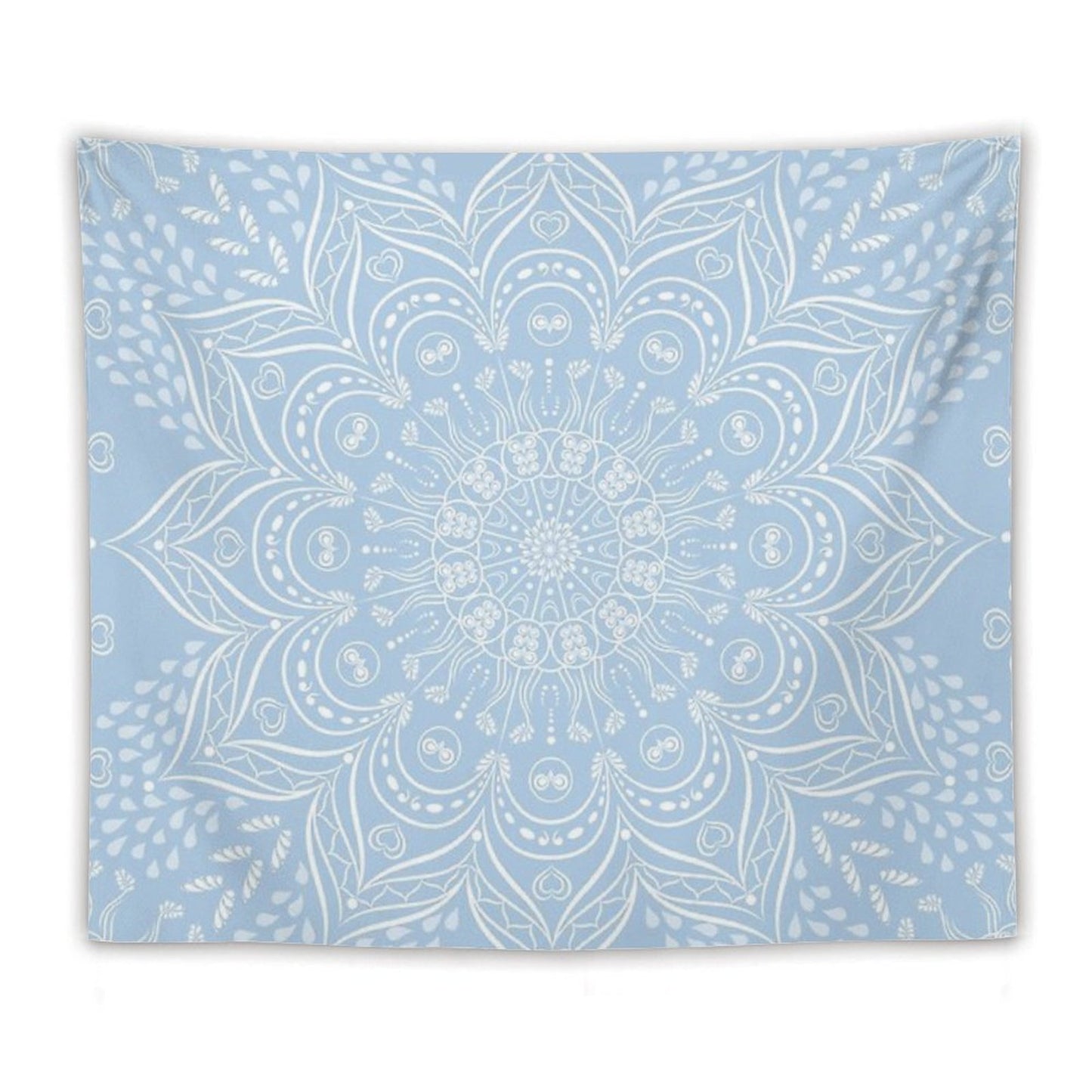 Baby Blue Mandala Pattern Tapestry