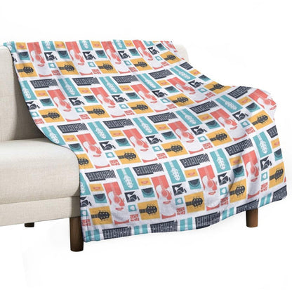 Guitar Collage Throw Blanket