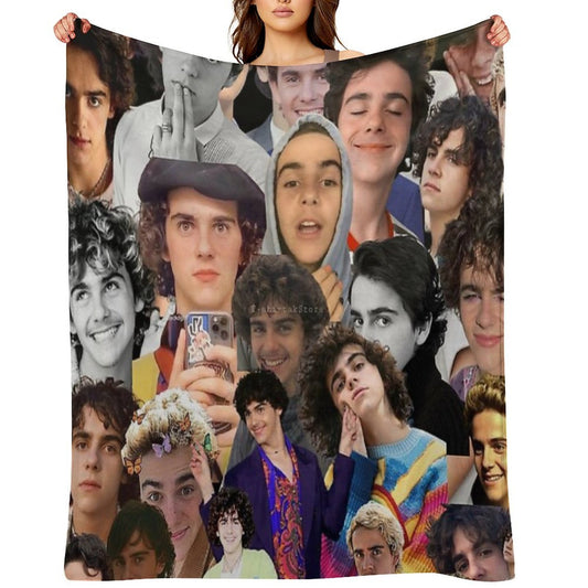 Jack Dylan Grazer Photo Collage Throw Blanket