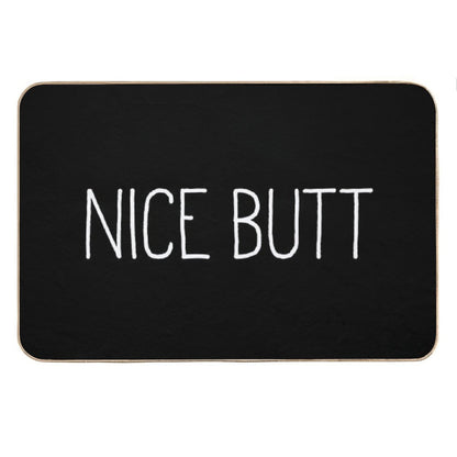 Nice Butt Black Bath Mat