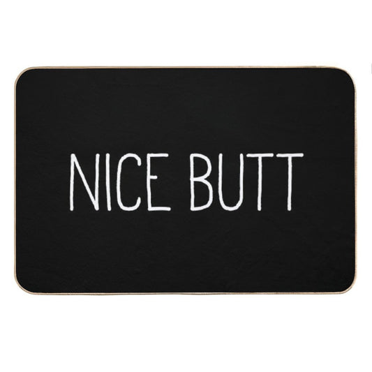 Nice Butt Black Bath Mat