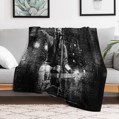 Fanart Tribute. Bruce Digital Fanart Walls Of Fame Throw Blanket