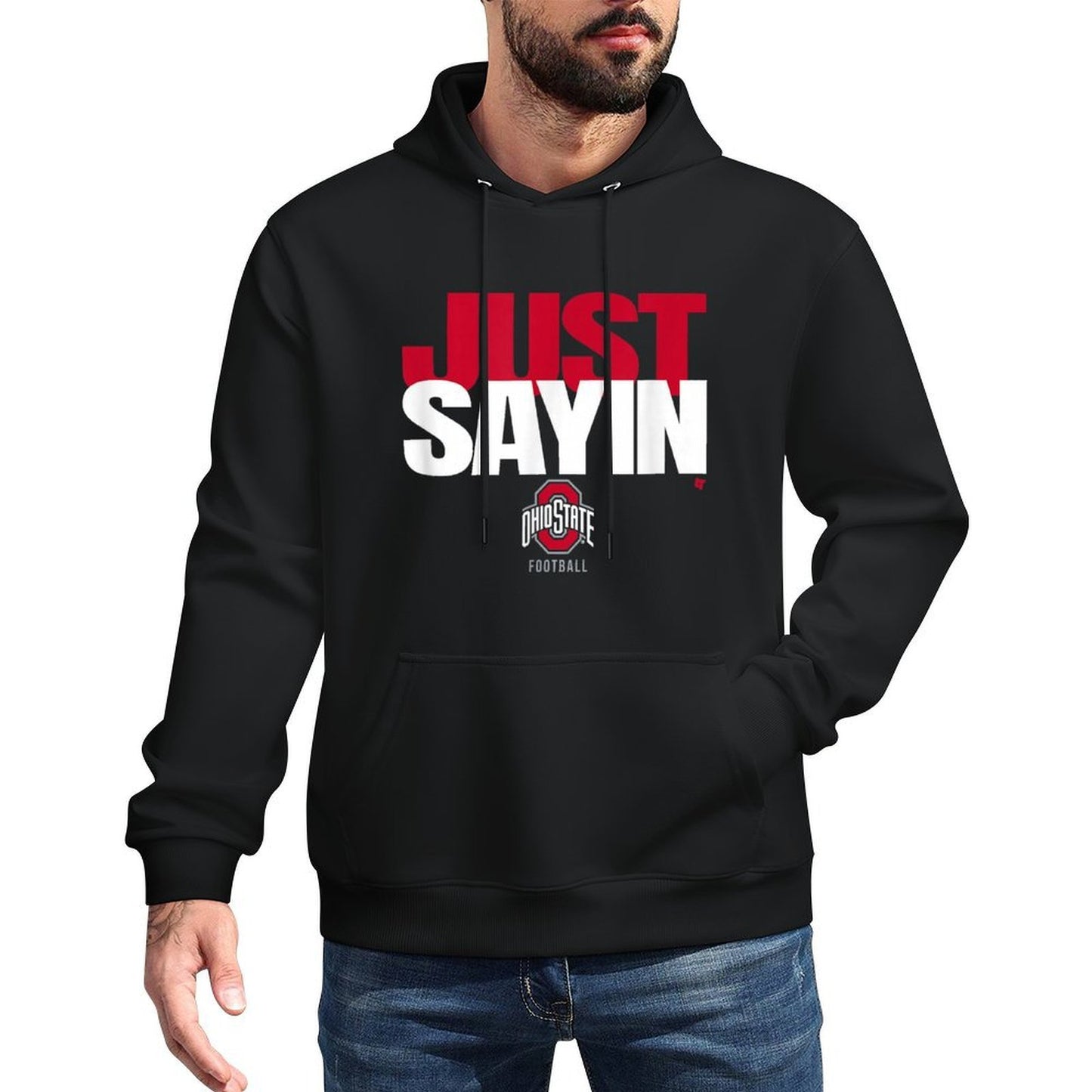 Julian Sayin - Just Sayin (Black) - Ohio State Football Easy Care Hoodie
