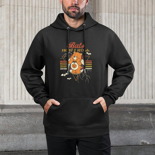 Care Bears Halloween Vintage Bats How I Roll Trick Or Sweet Unisex Design Hoodie