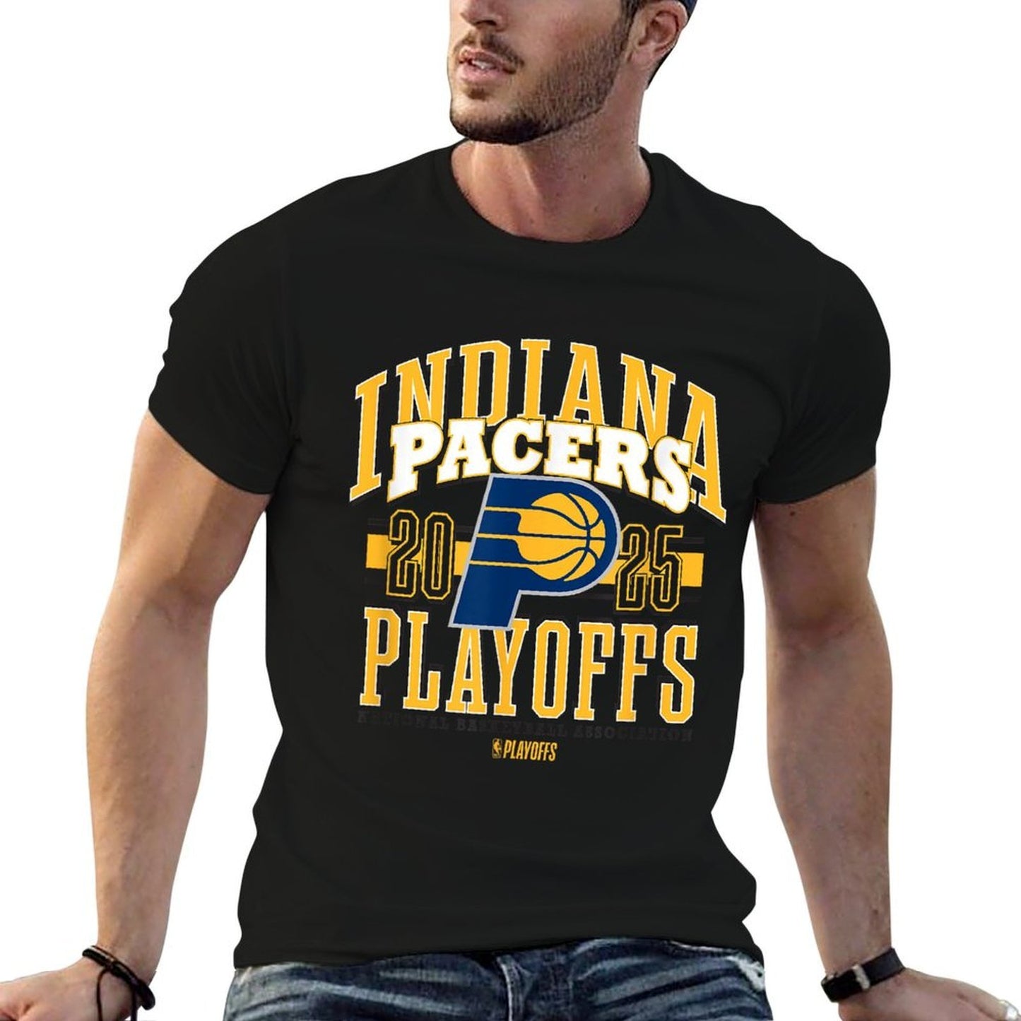 NBA Official Indiana Pacers 2025 Playoffs Showtime  Versatile T-Shirt