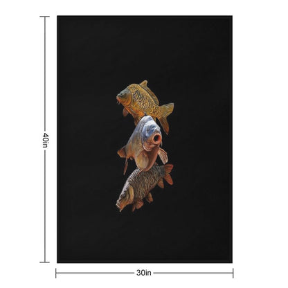 Gang of Carp Throw Blanket