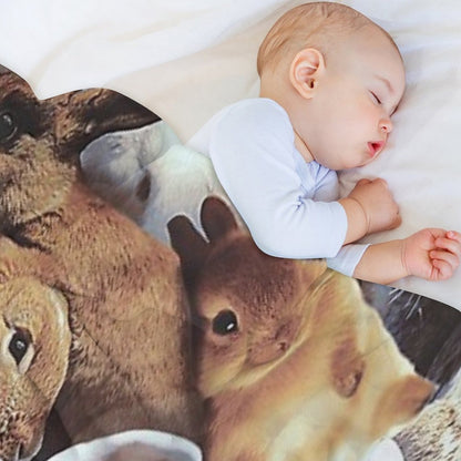 Rabbits Throw Blanket