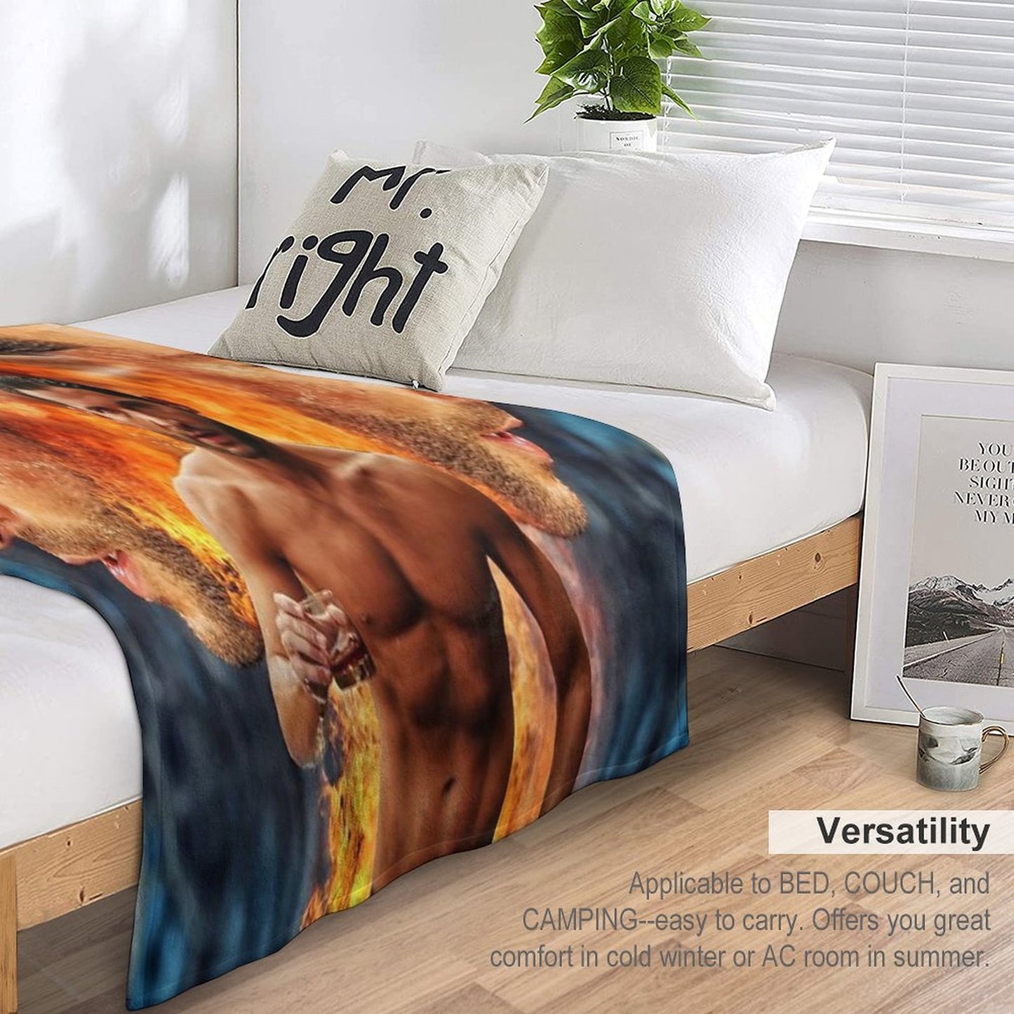 Tom Ellis - Lucifer Is Risen Throw Blanket