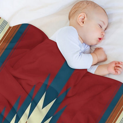 Southwestern Red Throw Blanket