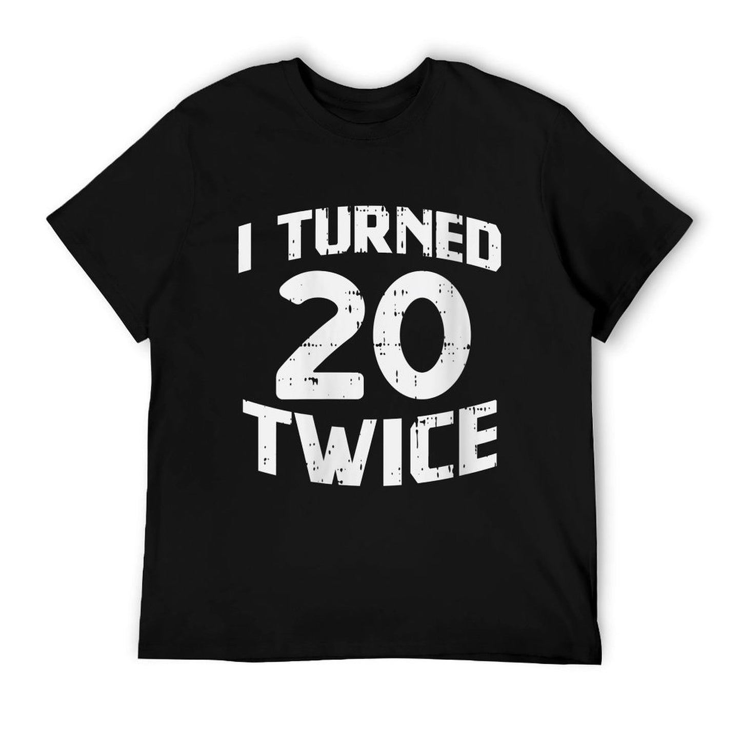 Womens I Turned 20 Twice Funny 40 Year Old 40th Birthday Party Gift  Ribbed Collar T-Shirt