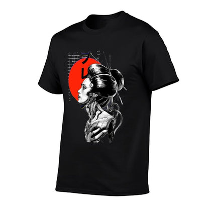 Cyberpunk Vaporwave Japanese  Cotton T-Shirt