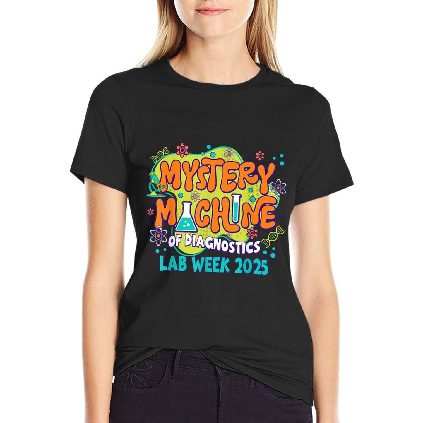 Mystery Machine of Diagnostics Lab Week 2025 Med Lab Tech T-Shirt