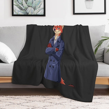 Wilde Fox Fanart - Zootopia Style Illustration Throw Blanket