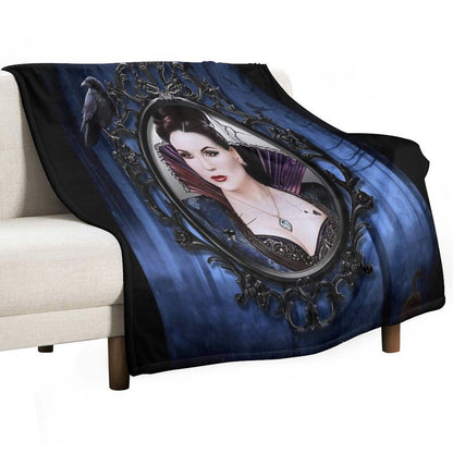The Evil Queen Poster Throw Blanket