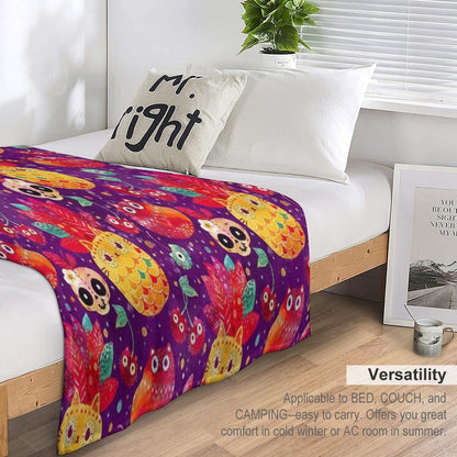 Mexican Tutti Frutti Throw Blanket