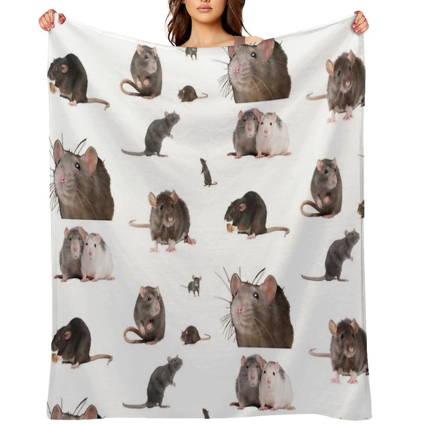 The Rat Set Throw Blanket