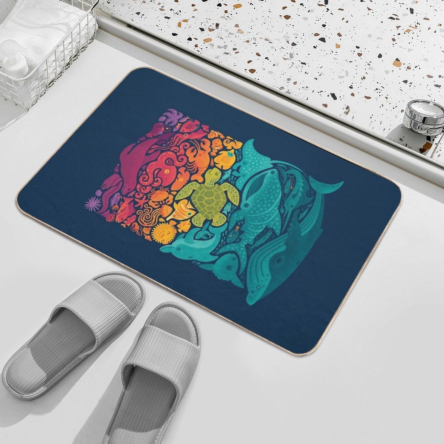 Aquatic Spectrum Bath Mat