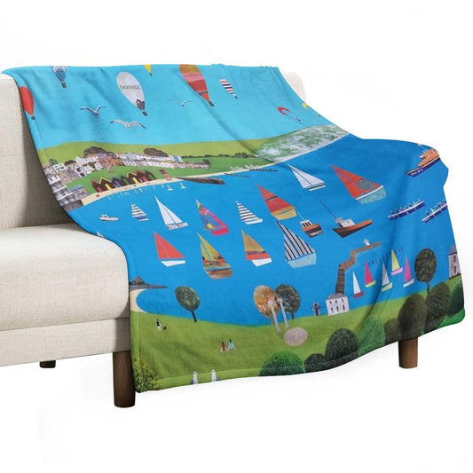 Swanage, Dorset Throw Blanket