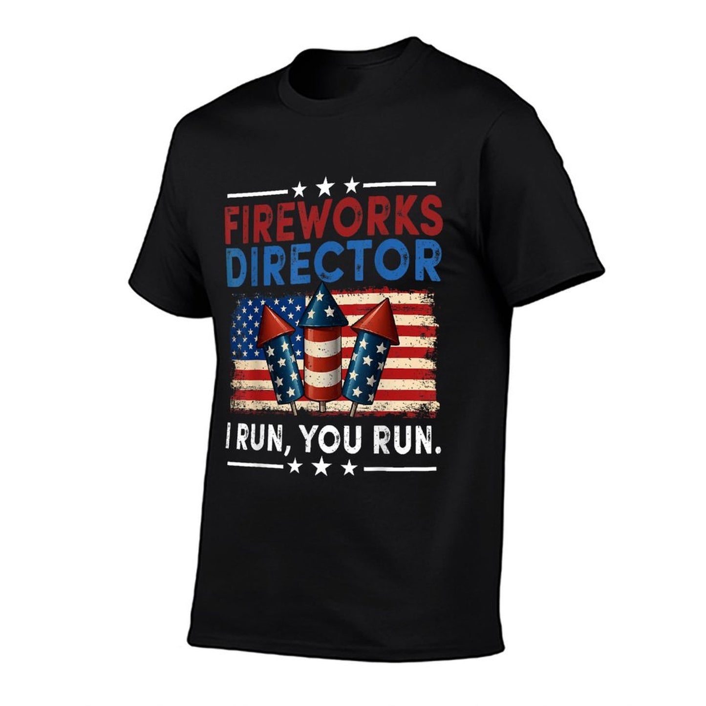 Fireworks Director I Run You Run 4th Of July Men Boys  Eco-friendly Material T-Shirt