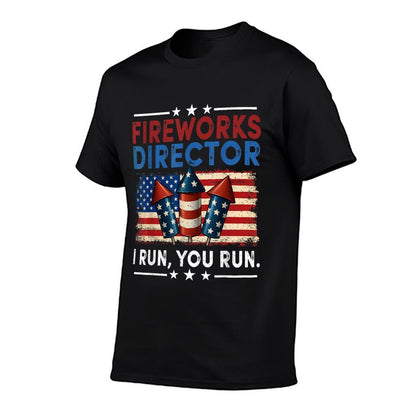 Fireworks Director I Run You Run 4th Of July Men Boys  Eco-friendly Material T-Shirt