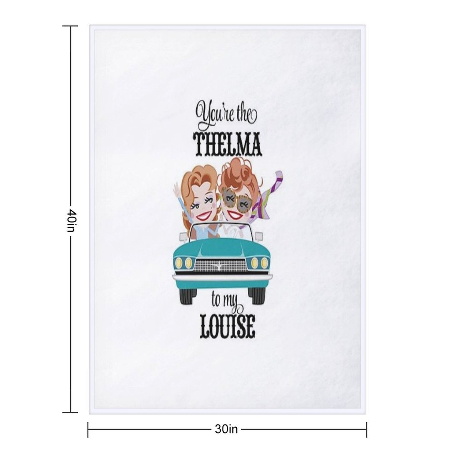 Thelma & Louise Best Friends Gift Throw Blanket
