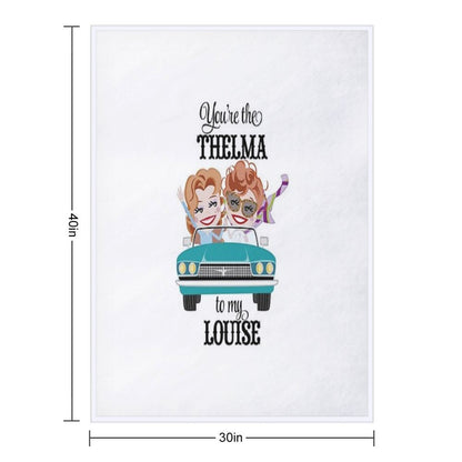 Thelma & Louise Best Friends Gift Throw Blanket