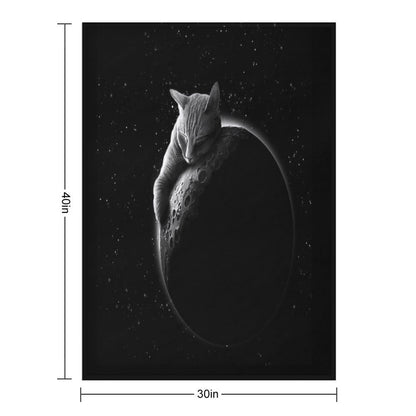 MOONCAT Throw Blanket