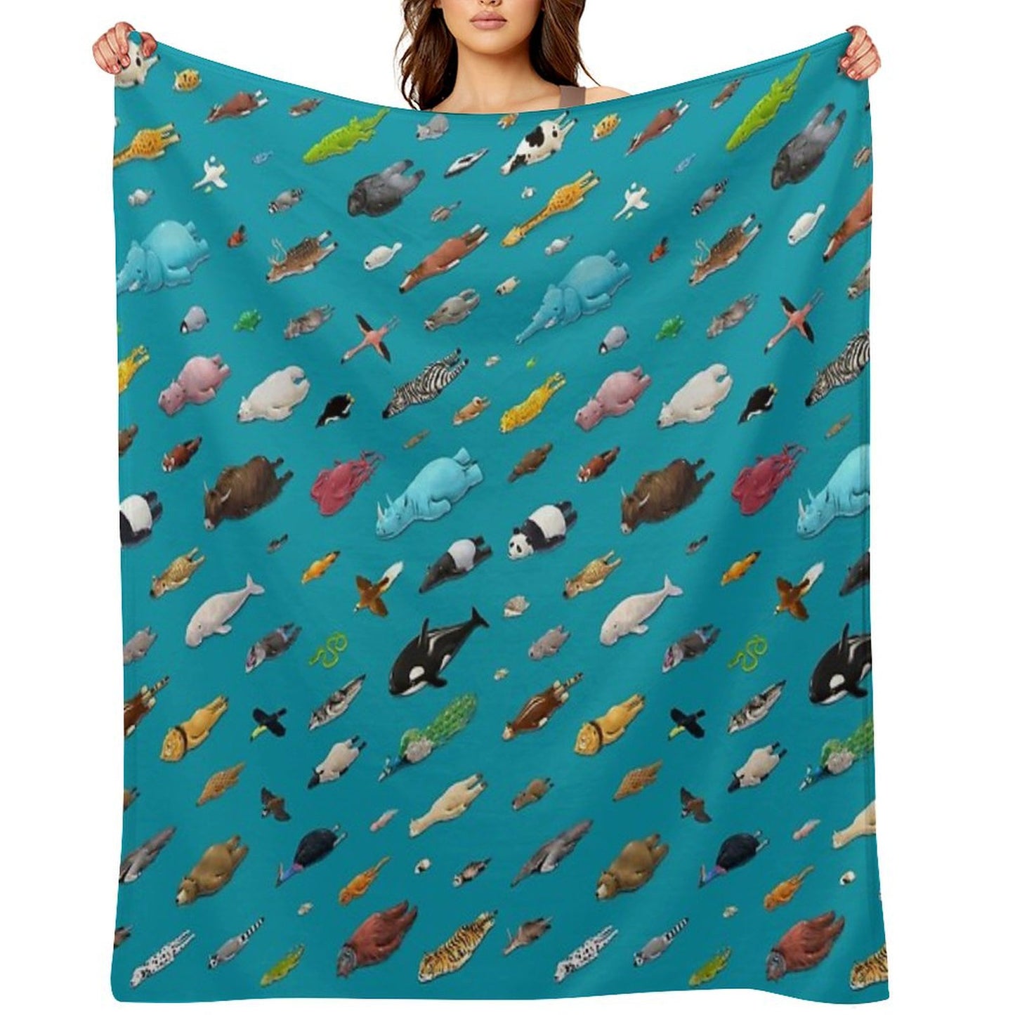 Sleeping Animals Throw Blanket