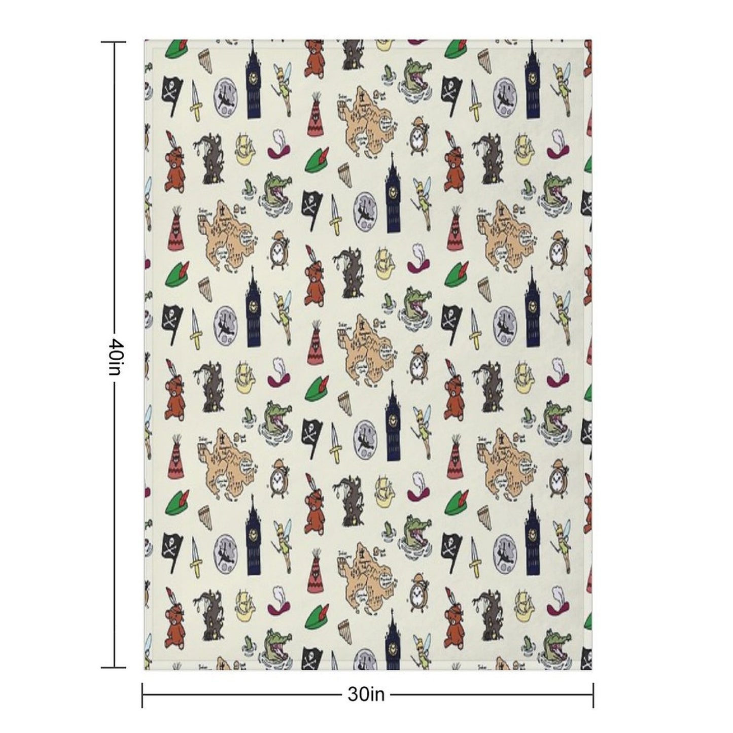 Peter Pan Throw Blanket