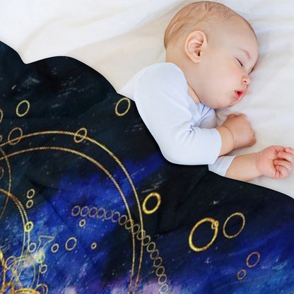 ClockWork Writing Throw Blanket