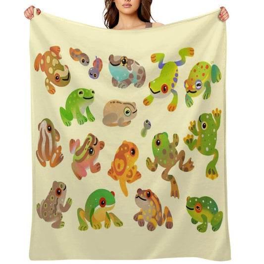Tree Frog Throw Blanket