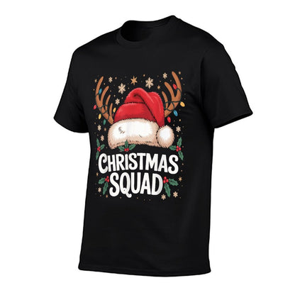 Christmas Squad Matching Family 2025 Santa Dabbing Elf  Fade-proof Color T-Shirt