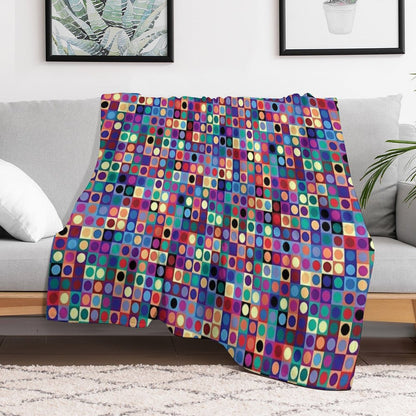 Vasarely Inspired Throw Blanket