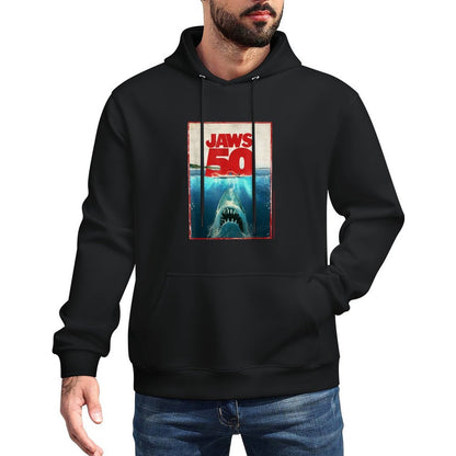 Jaws 50 Jaws 2025 Celebration Classic Durable Construction Hoodie