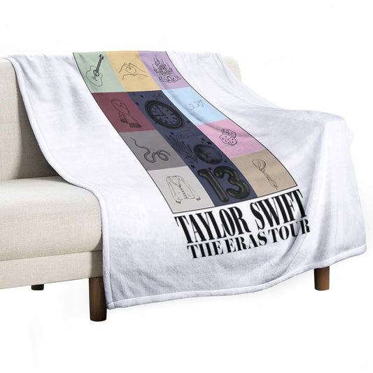 TS The Eras Tour Poster Swiftie Throw Blanket