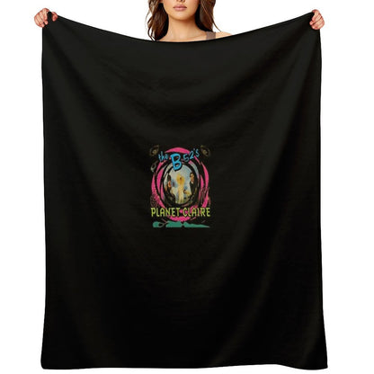 The B52s Song Planet Claire Throw Blanket