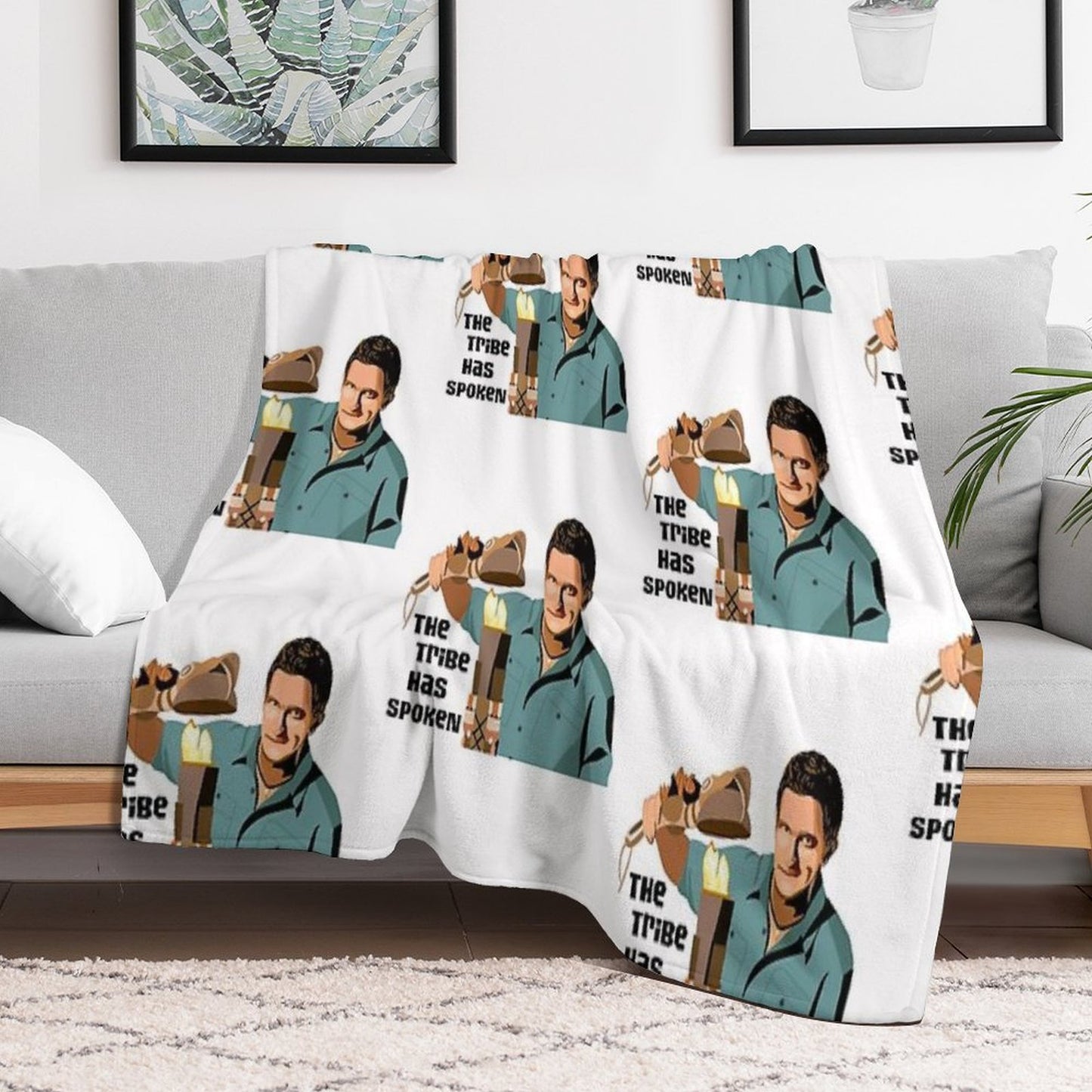 Jeff Probst The Tribe Has Spoken Throw Blanket