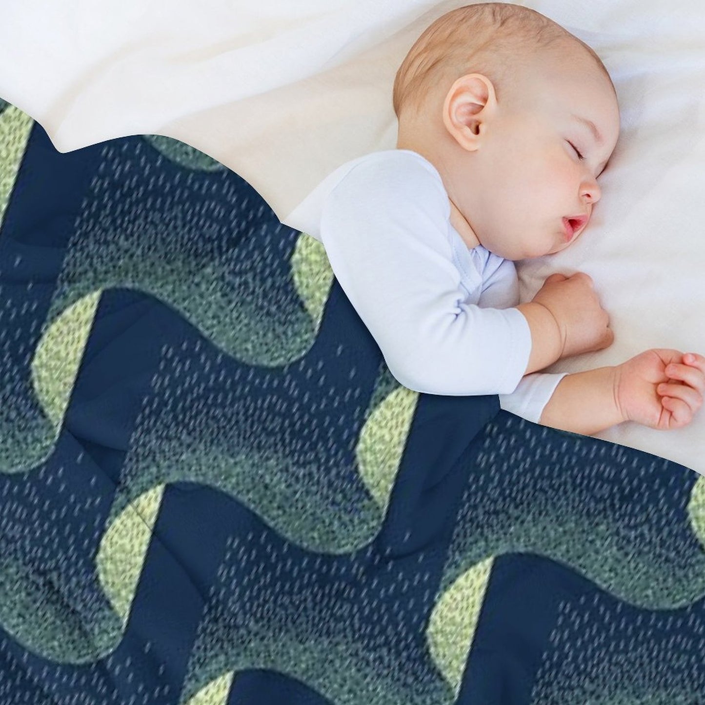 Aurora Embroidery  Repeat Pattern Throw Blanket