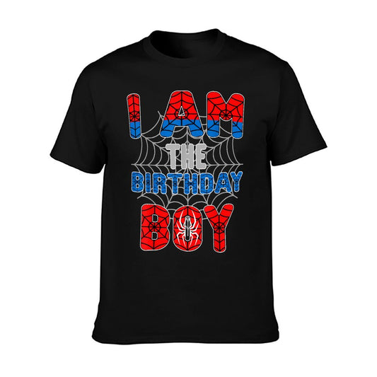 Spider Web Birthday Party I'm The Birthday Boy T-Shirt