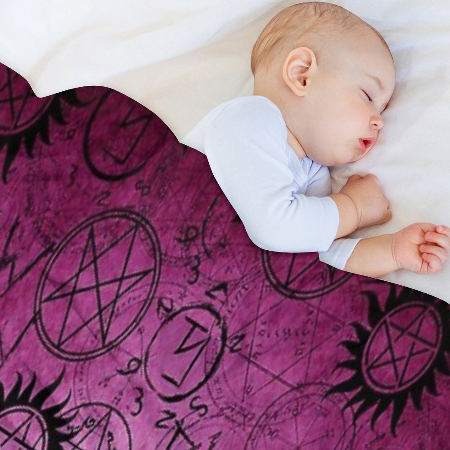 Supernatural Dark Pink Throw Blanket