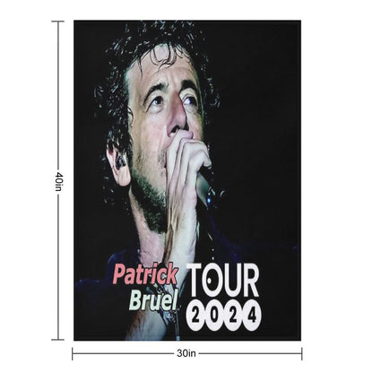 Bilanya Patrick Bruel Show Tour TOURNEE En ACOUSTIQUE 2022 Throw Blanket