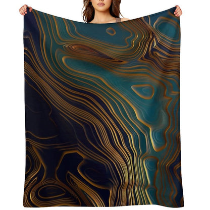 Peacock Ocean Throw Blanket